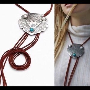 Free People Montana Bolo Tie Necklace